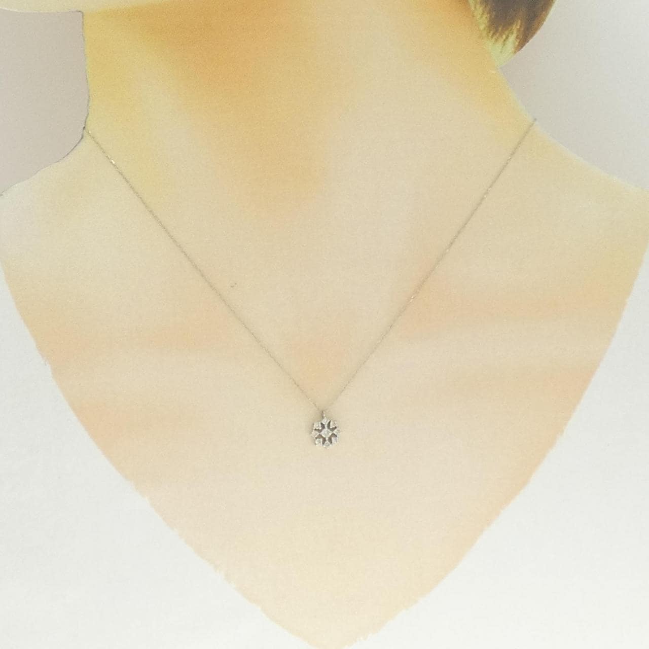 PT900 ダイヤモンド ネックレス 0.15CT