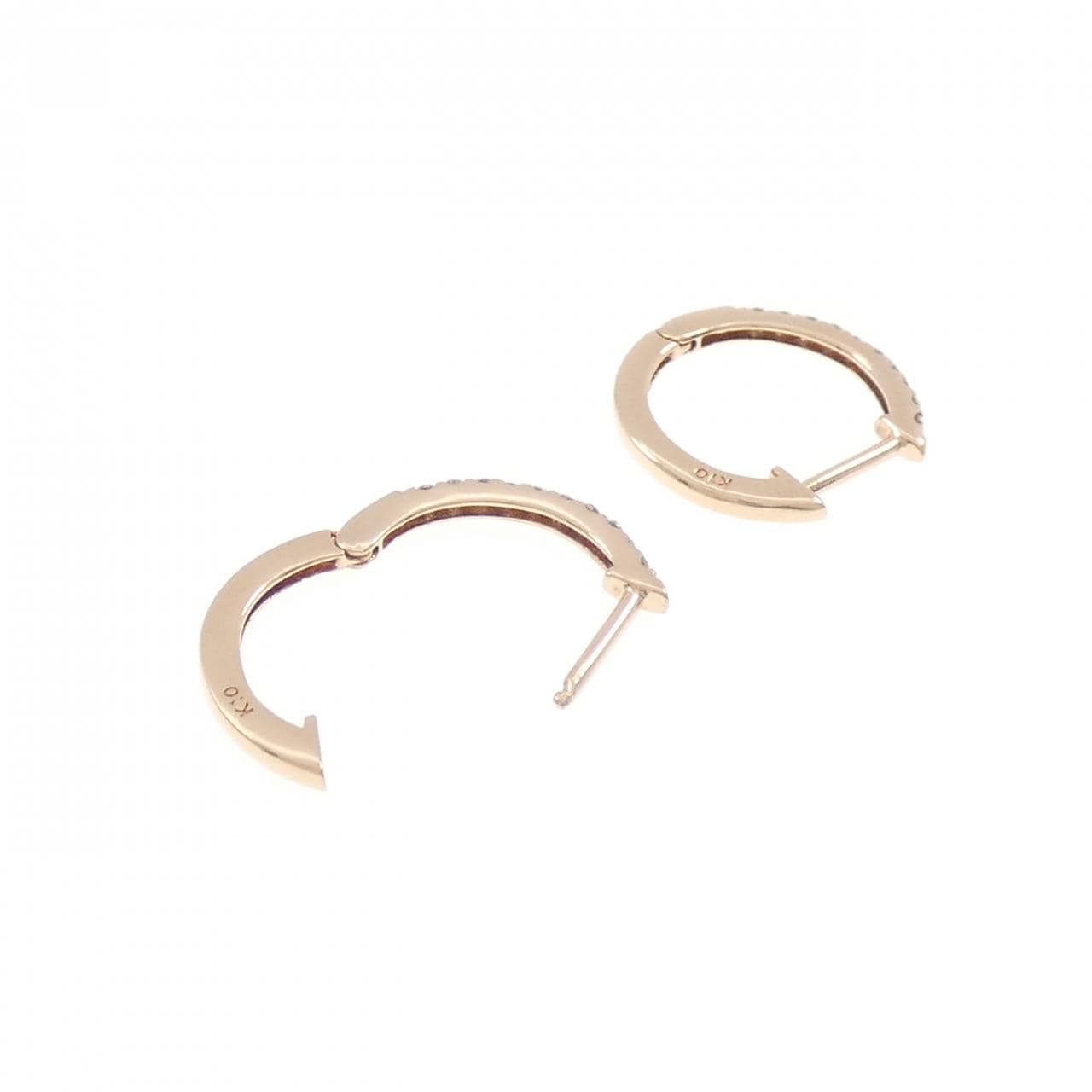 K10PG ダイヤモンド ピアス 0.14CT