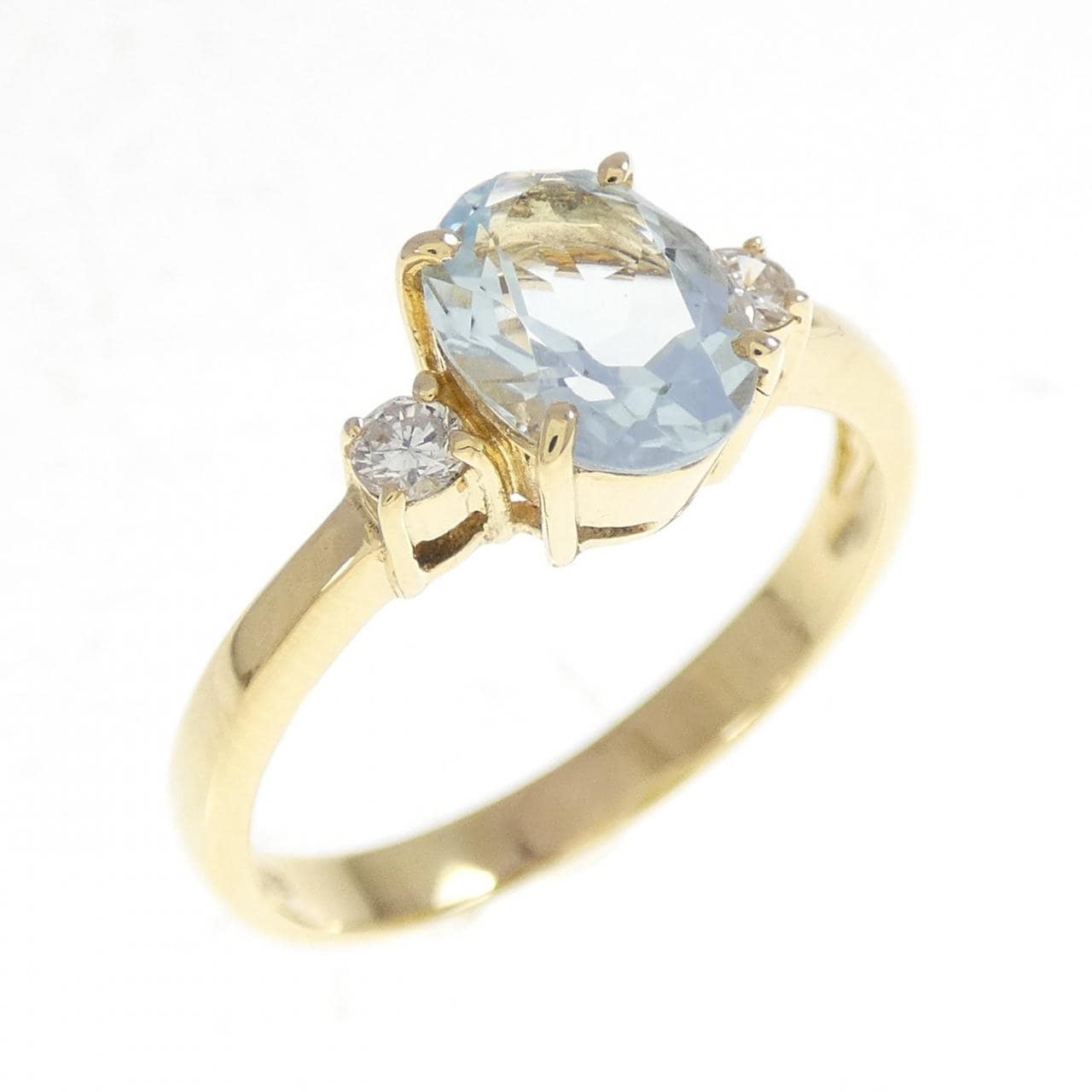 K18YG アクアマリン リング