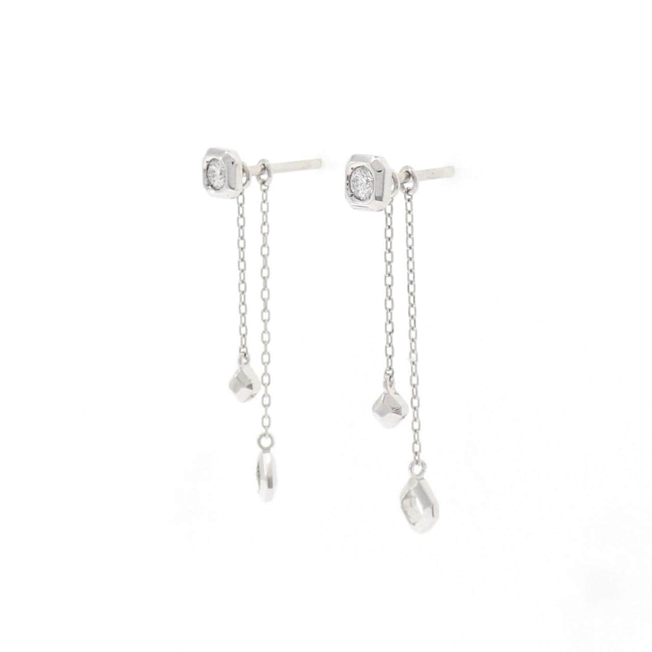 ロイヤル アッシャー ダイヤモンド ピアス 0.10CT