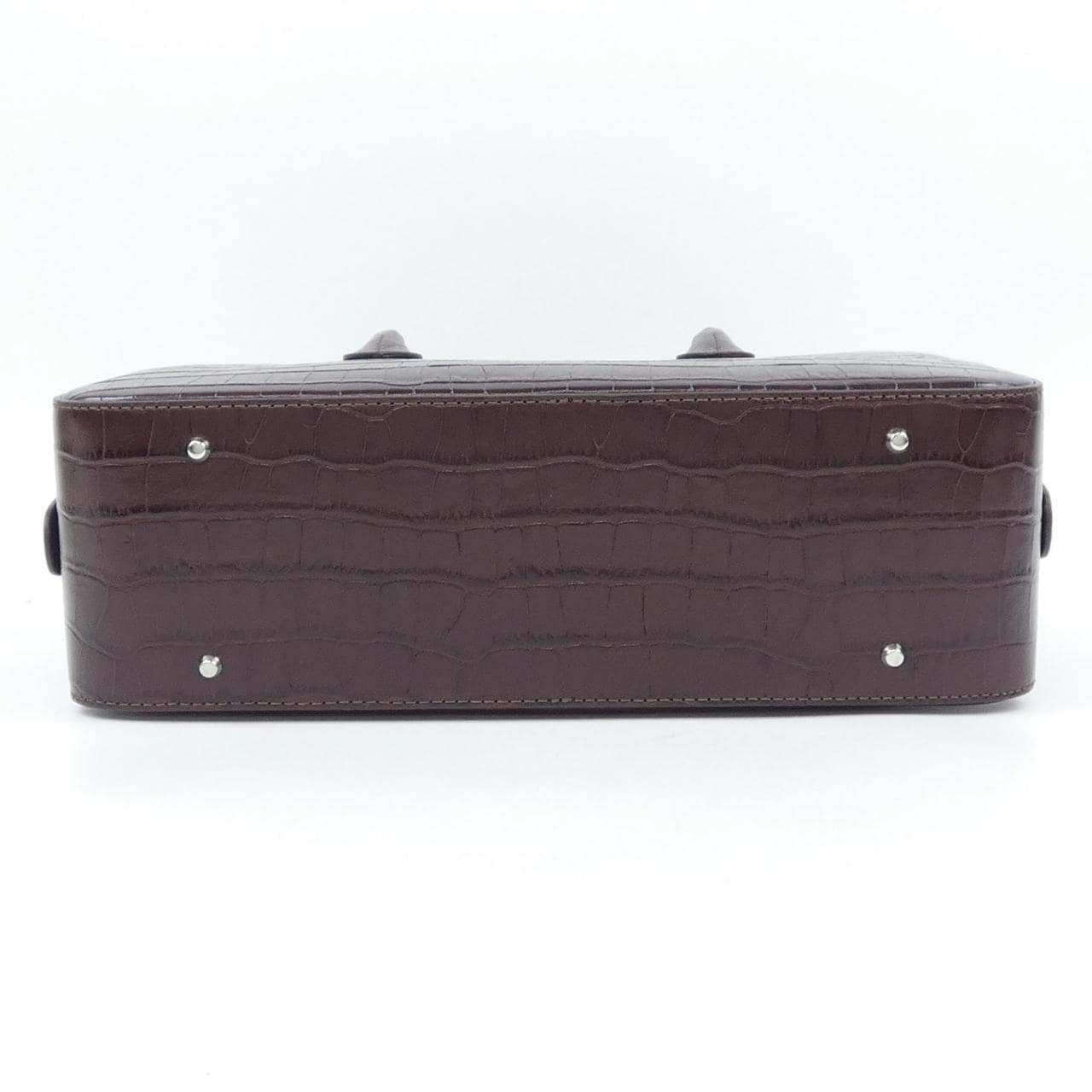 MAISON CANAU CROCO NEW BOX-BOSTON BAG