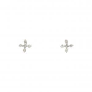 K14WG ダイヤモンド ピアス 0.06CT
