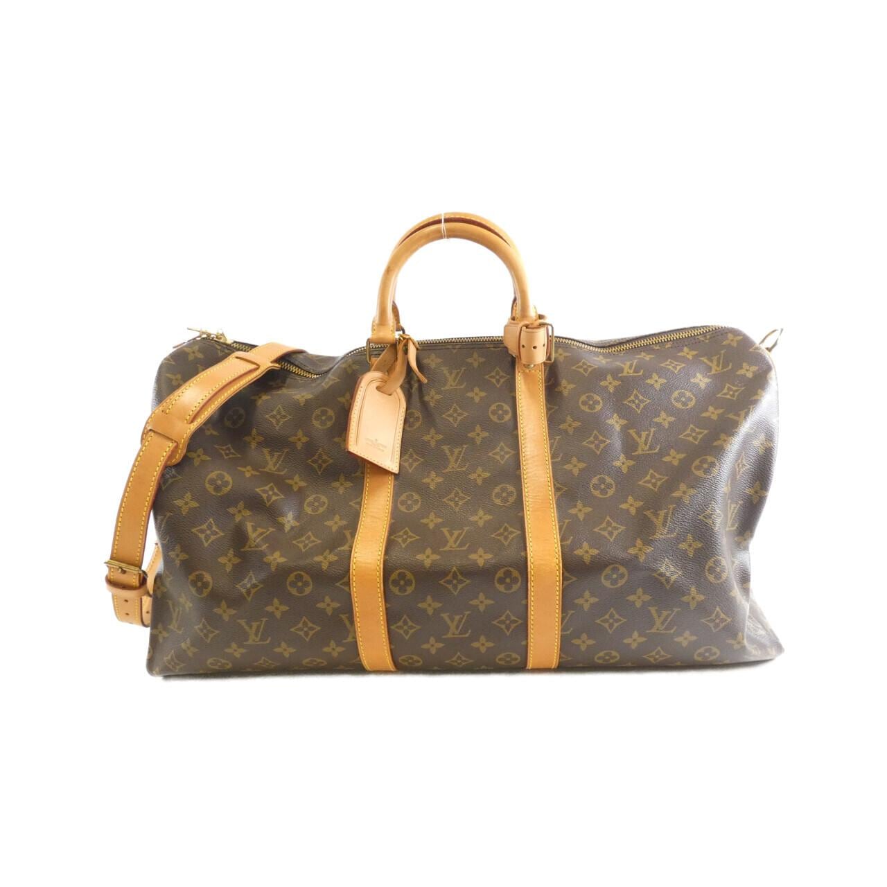 LOUIS VUITTON Monogram Keepall Bandouliere 55 公分 M41414 波士頓包