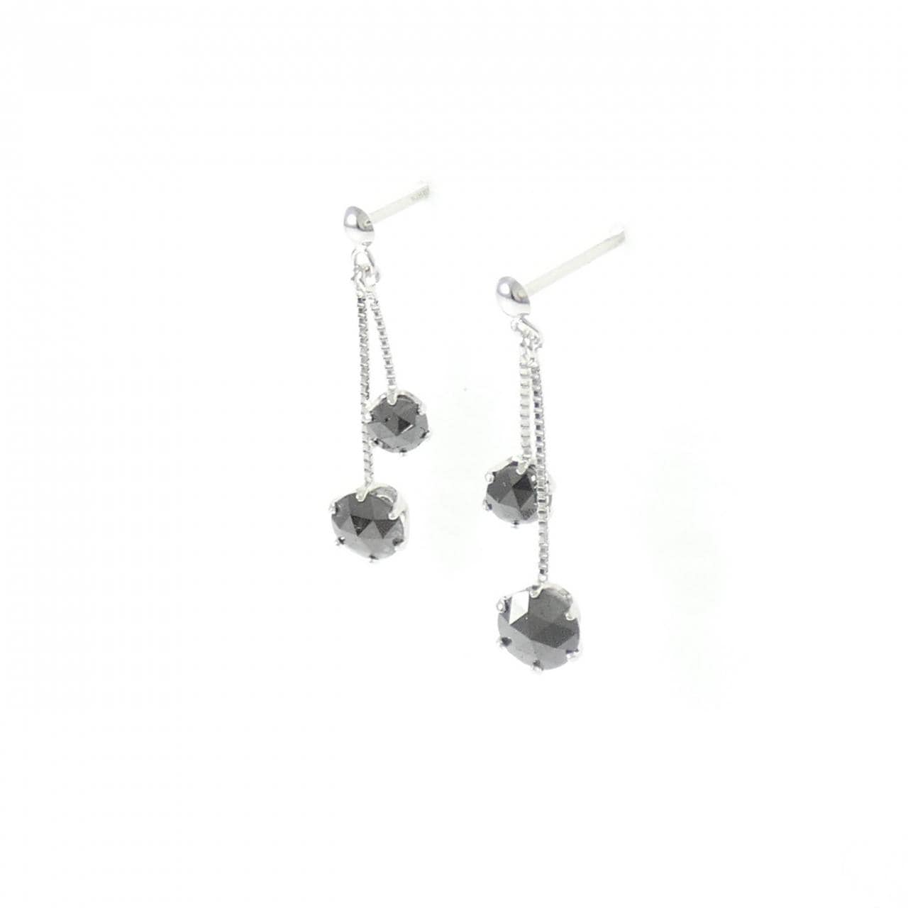 K18WG ダイヤモンド ピアス 1.00CT