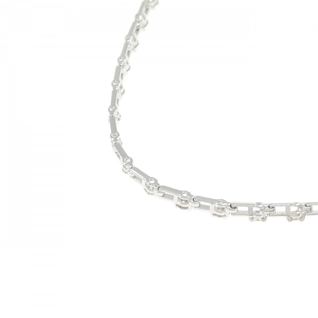 K18WG ダイヤモンド ネックレス 1.00CT