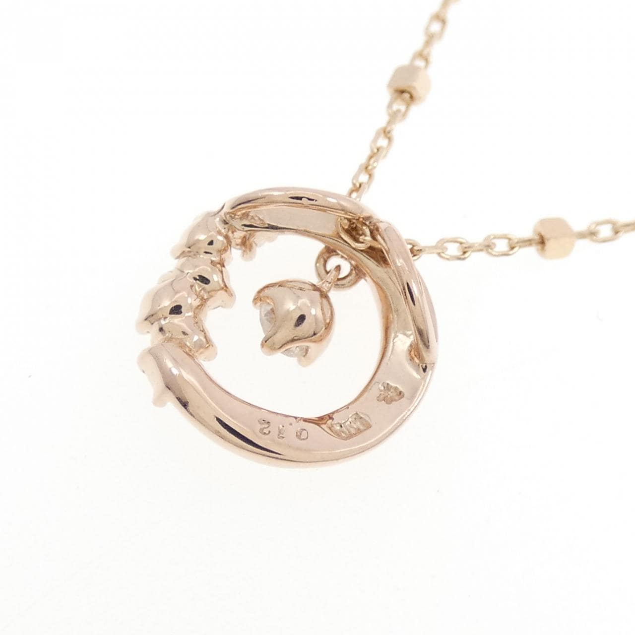 K10PG ダイヤモンド ネックレス 0.12CT