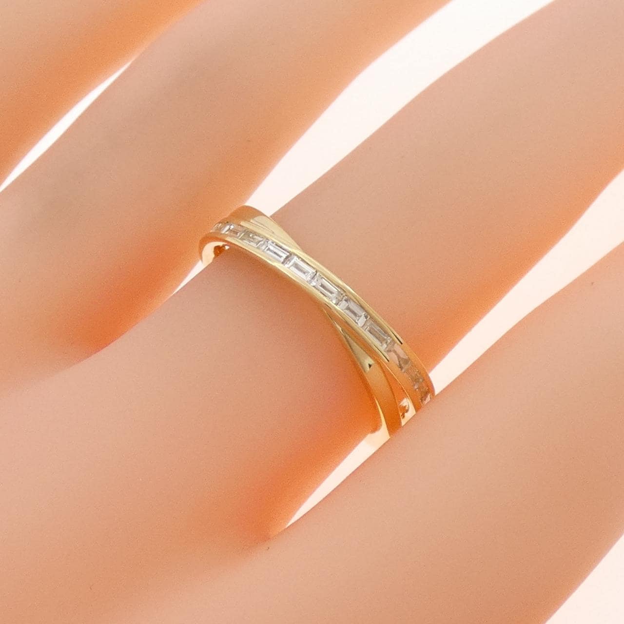 K18YG ダイヤモンド リング 0.35CT