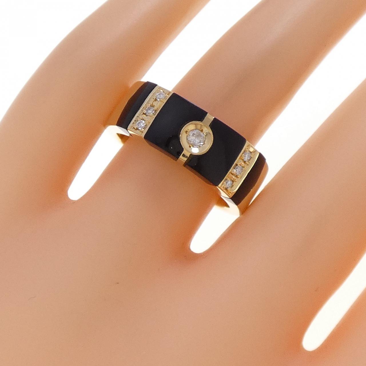 K18YG オニキス リング