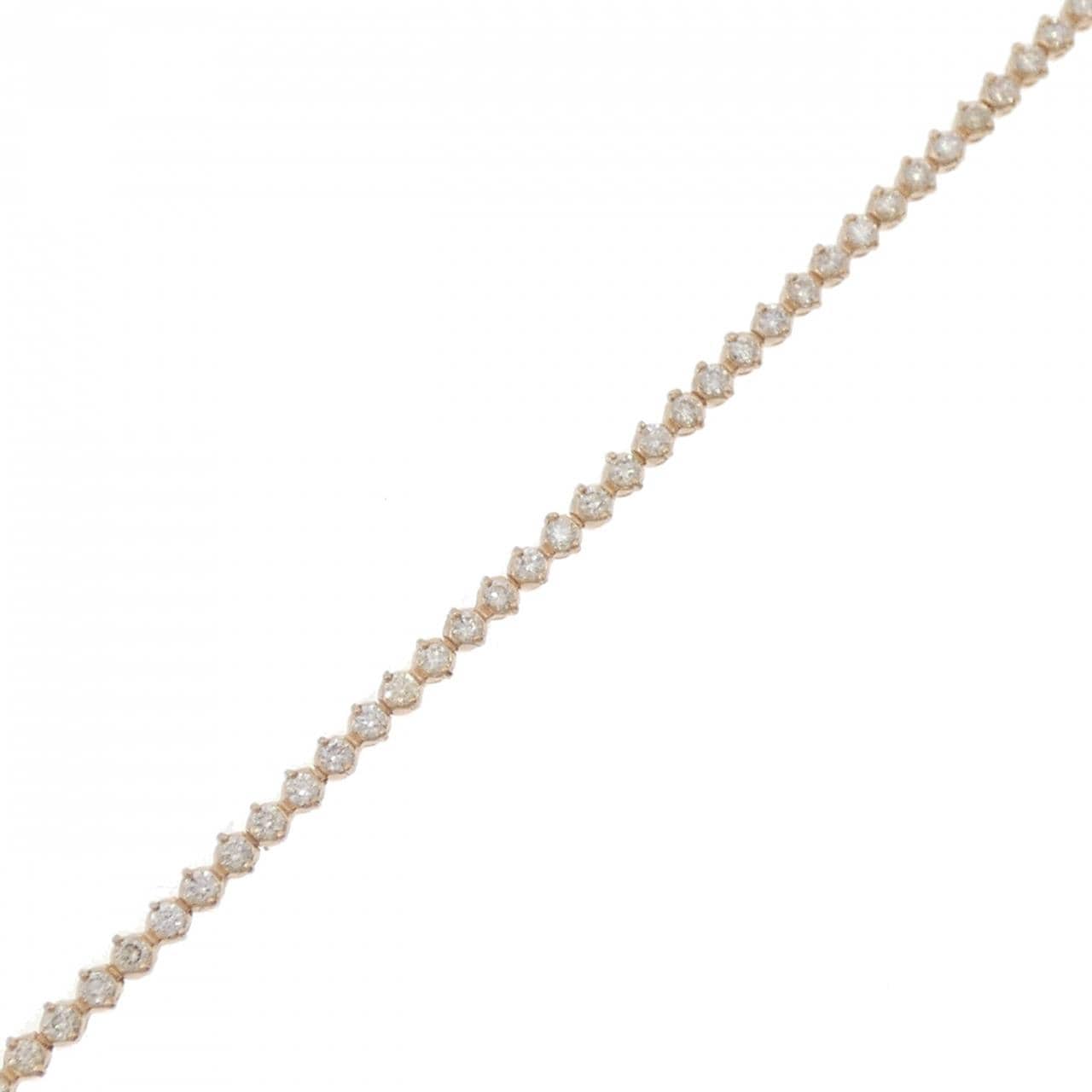 K18PG ダイヤモンド ブレスレット 1.00CT
