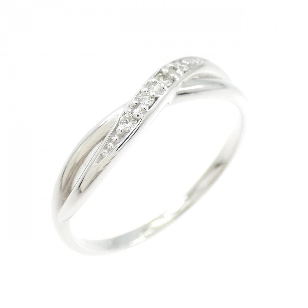 K10WG ダイヤモンド リング 0.03CT