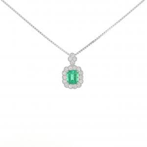 【リメイク】PT エメラルド ネックレス 0.98CT コロンビア産