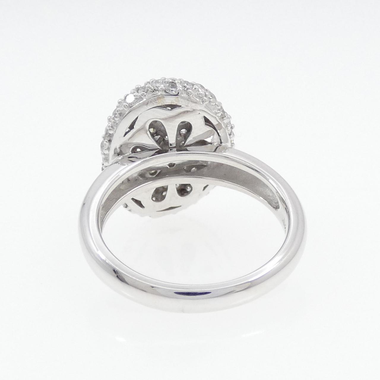 K18WG パヴェ ダイヤモンド リング 1.24CT