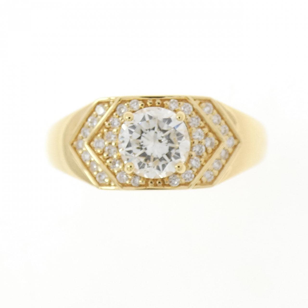 【新品】K18YG ダイヤモンド リング 0.72CT