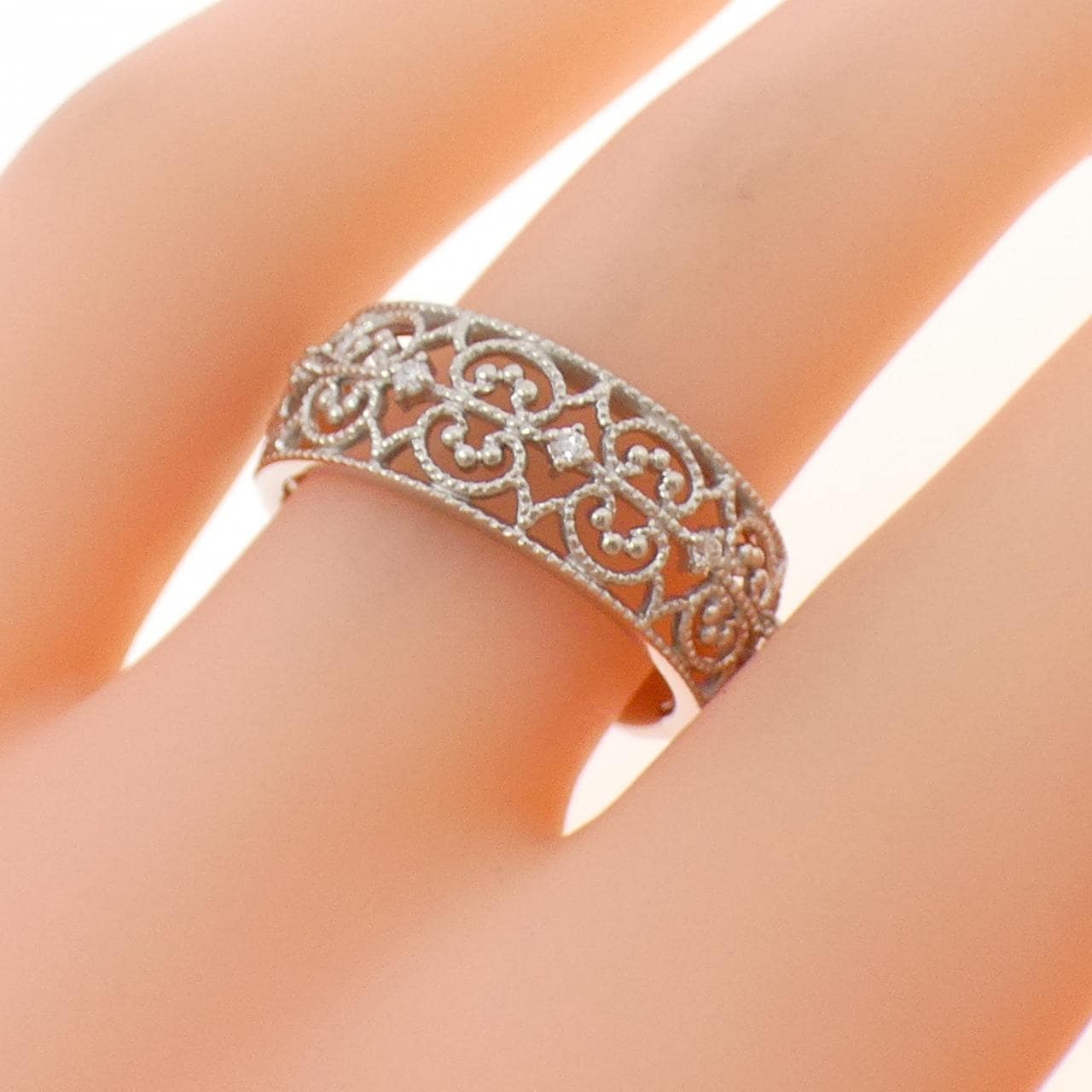 PT999 ダイヤモンド リング 0.03CT