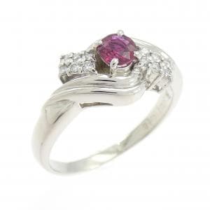PT900 ルビー リング 0.28CT