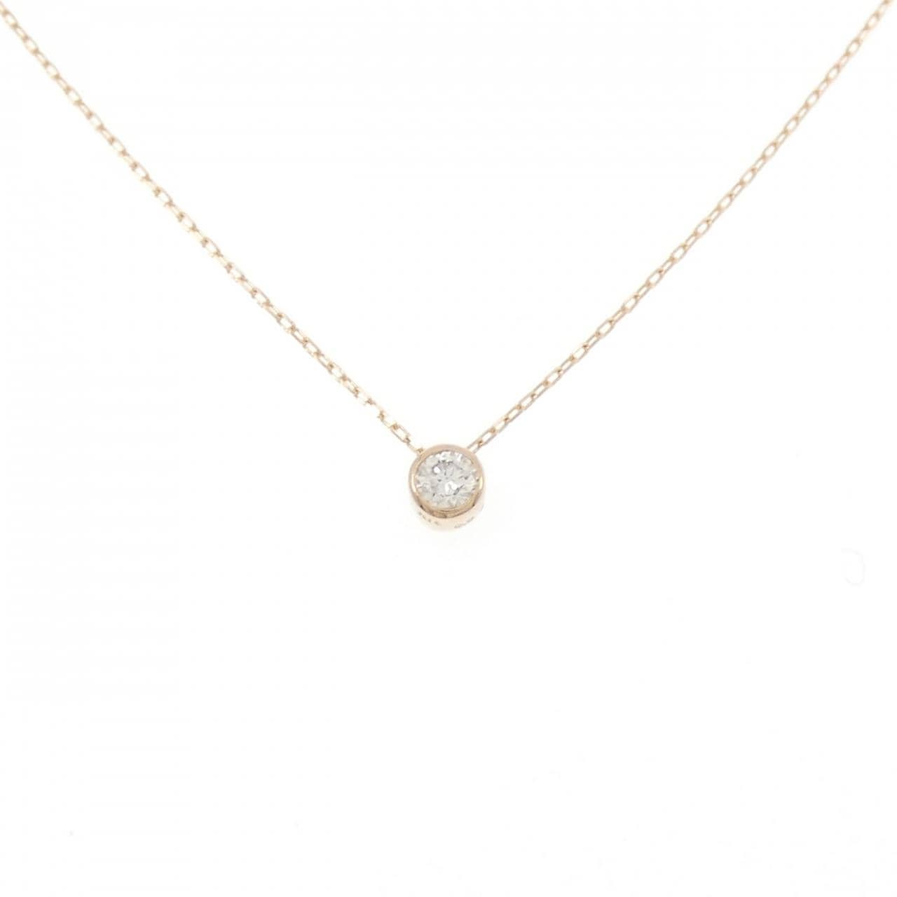 K18PG ダイヤモンド ネックレス 0.08CT