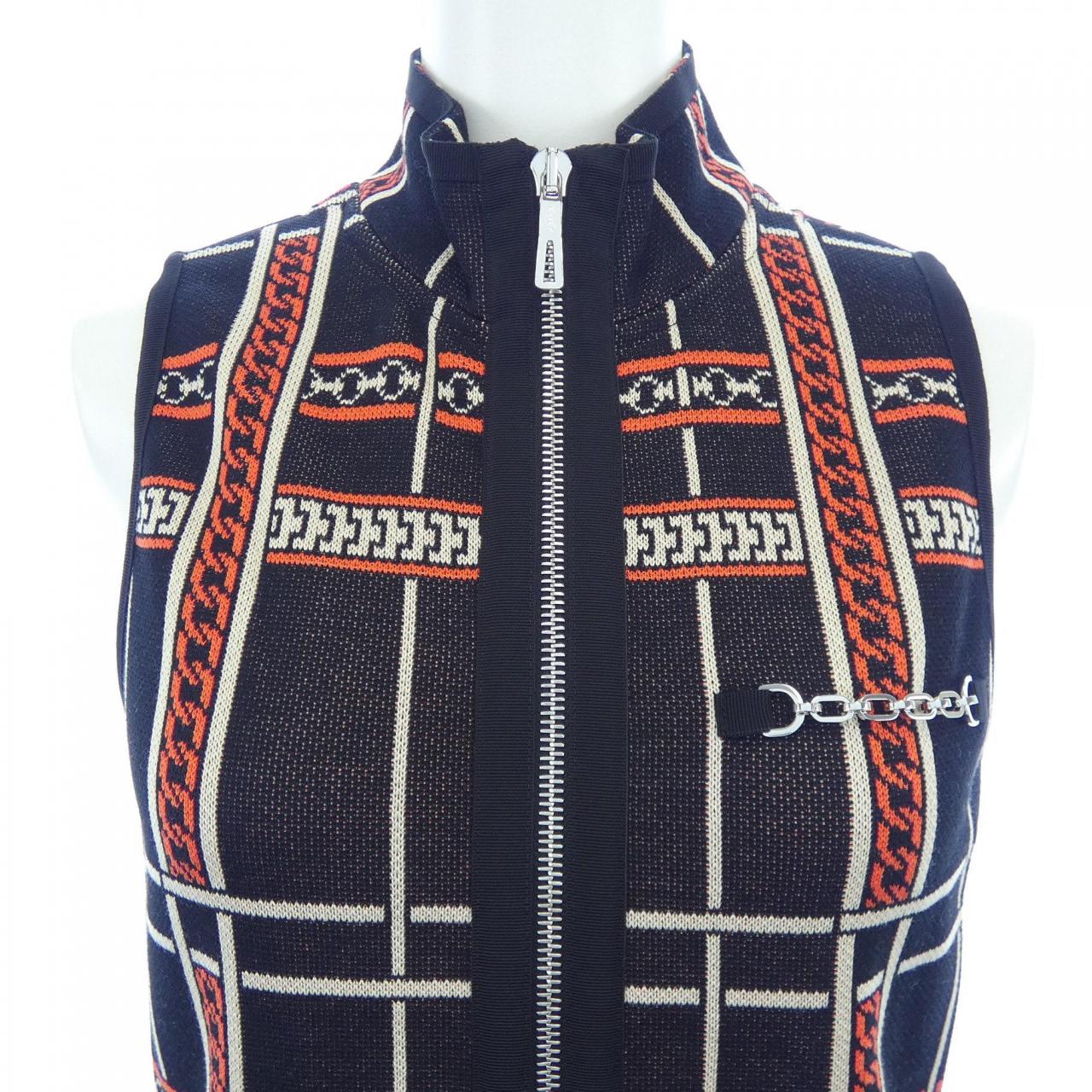 エルメス HERMES TARTAN ET CHAINES MILANO 3H4510DC ワンピース