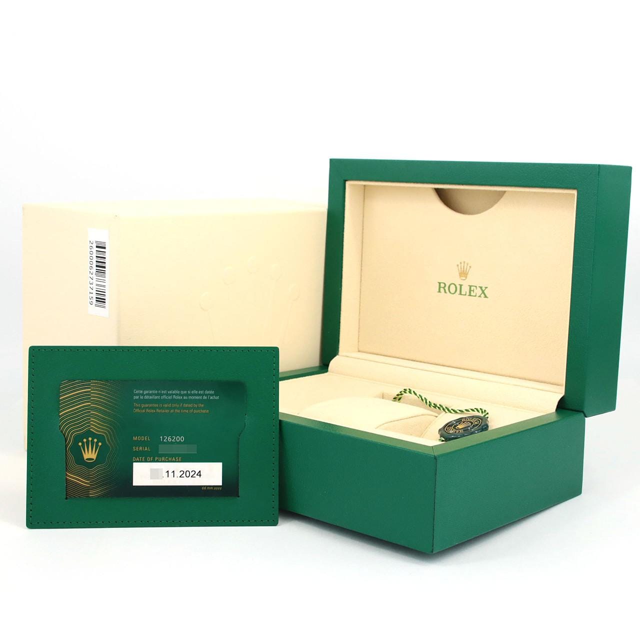 ロレックス デイトジャスト 126200 SS 自動巻 ランダム番