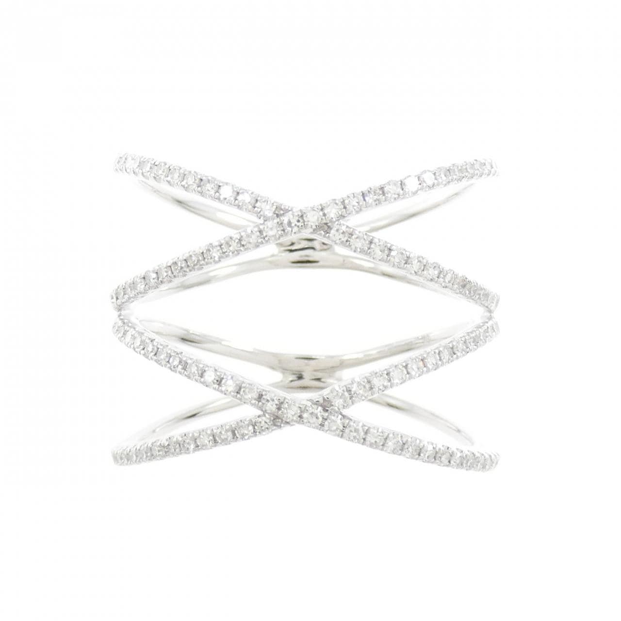 K14WG ダイヤモンド リング