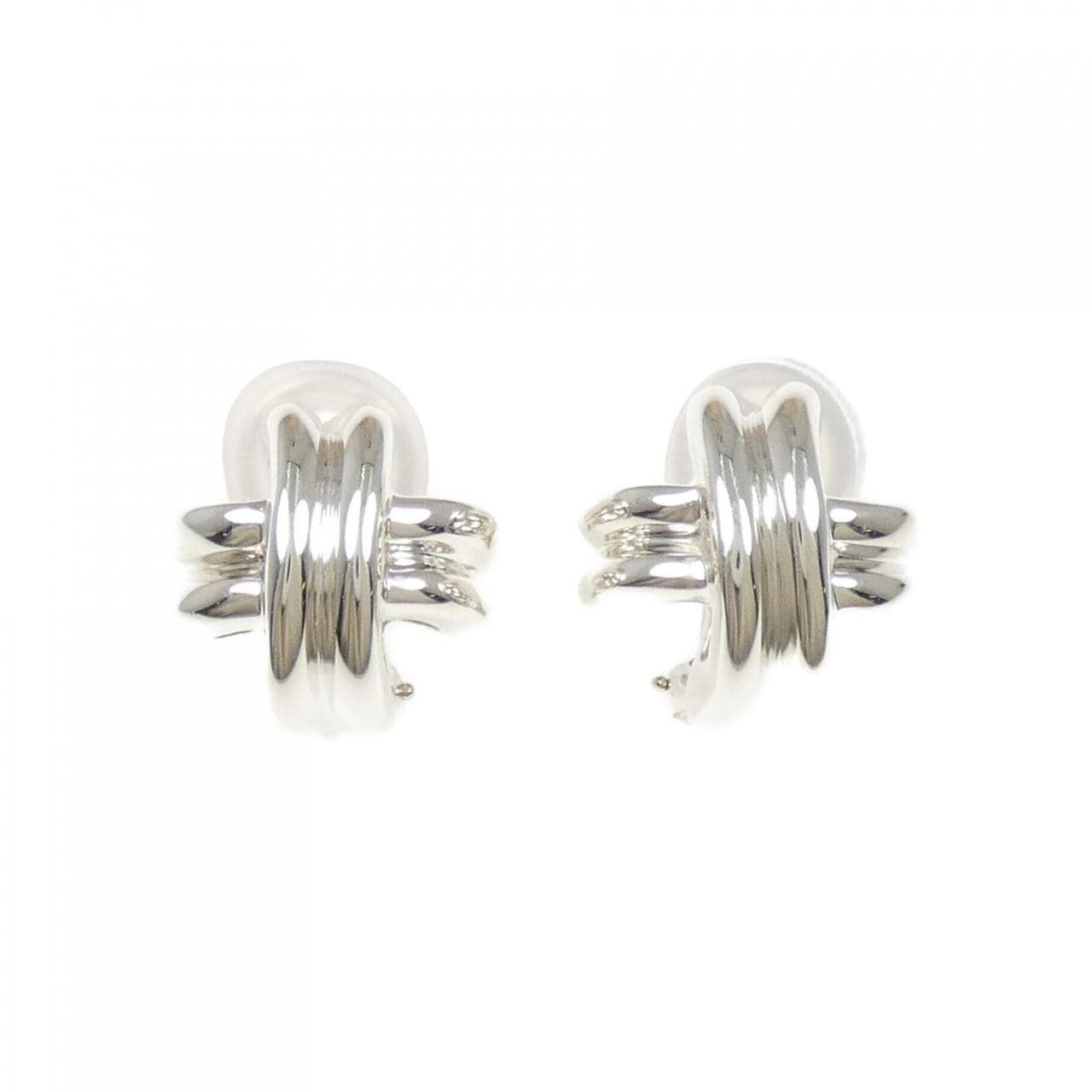 [vintage] TIFFANY signature earrings
