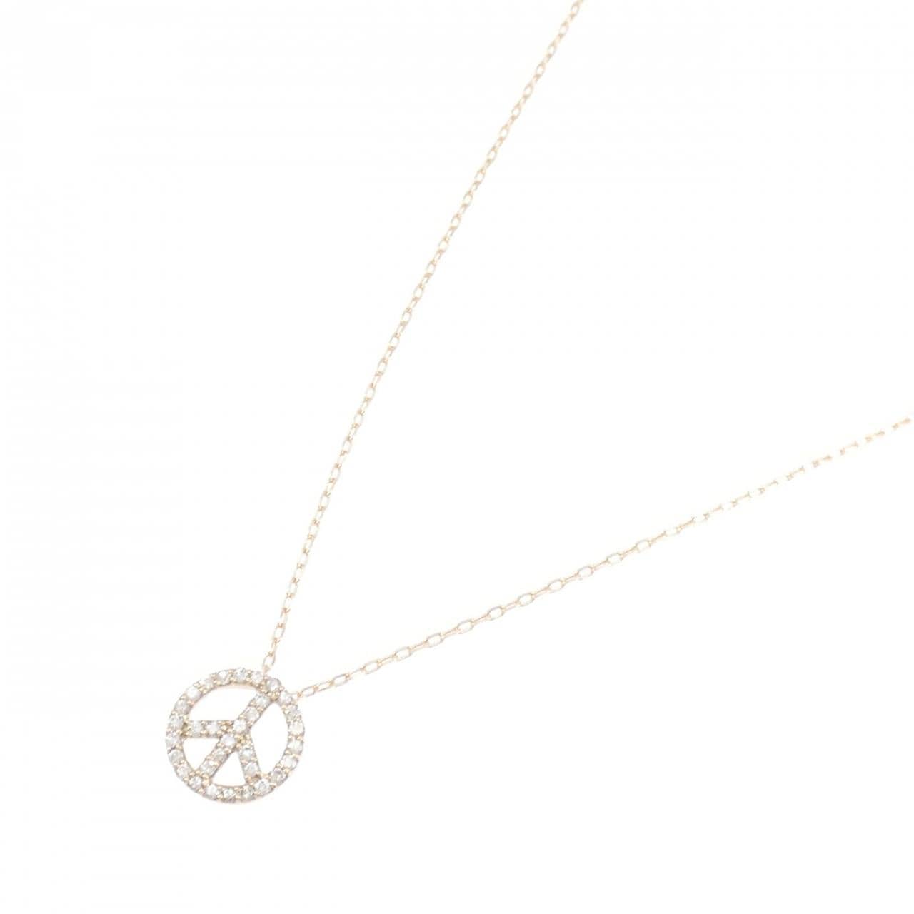 K18PG ダイヤモンド ネックレス 0.21CT