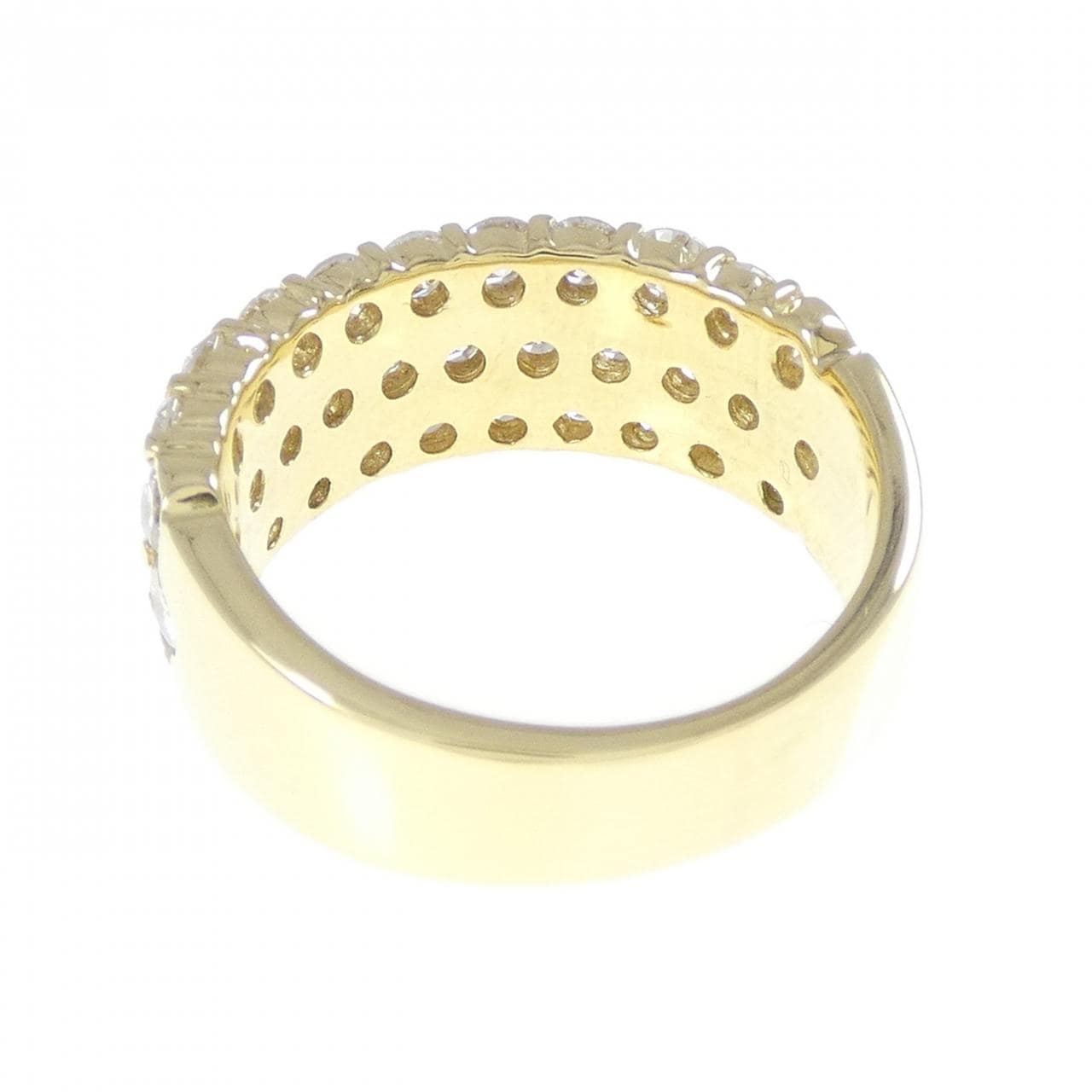 K18YG パヴェ ダイヤモンド リング 2.00CT