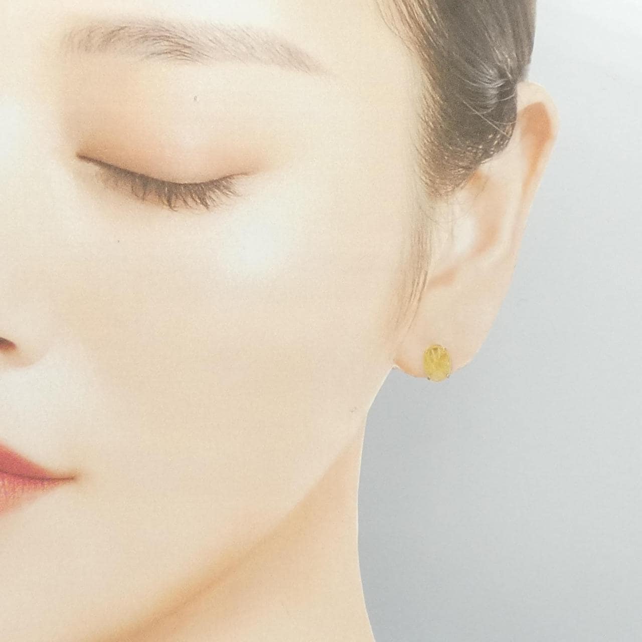 【新品】K10YG ベリル ピアス