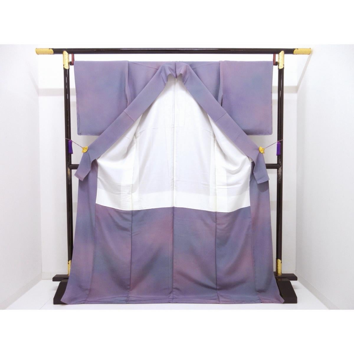 【未使用品】小紋　身幅Ｌ寸【斉藤三才】