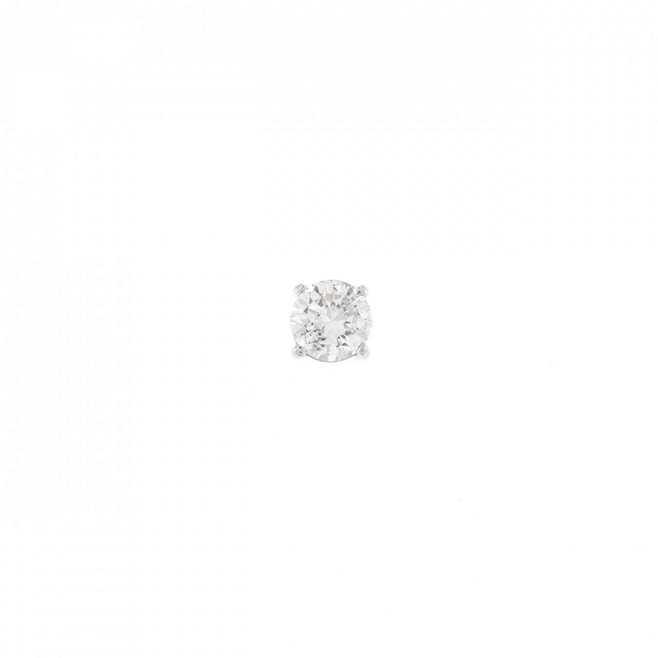 PT900 ダイヤモンド ピアス 0.575CT I SI2 Good 片耳