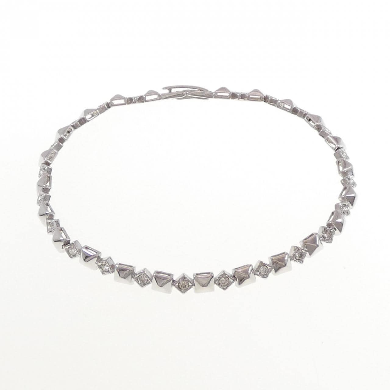 K14WG ダイヤモンド ブレスレット 0.44CT