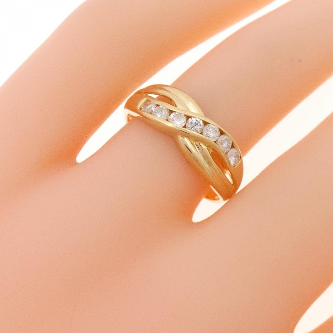 K18YG ダイヤモンド リング 0.30CT