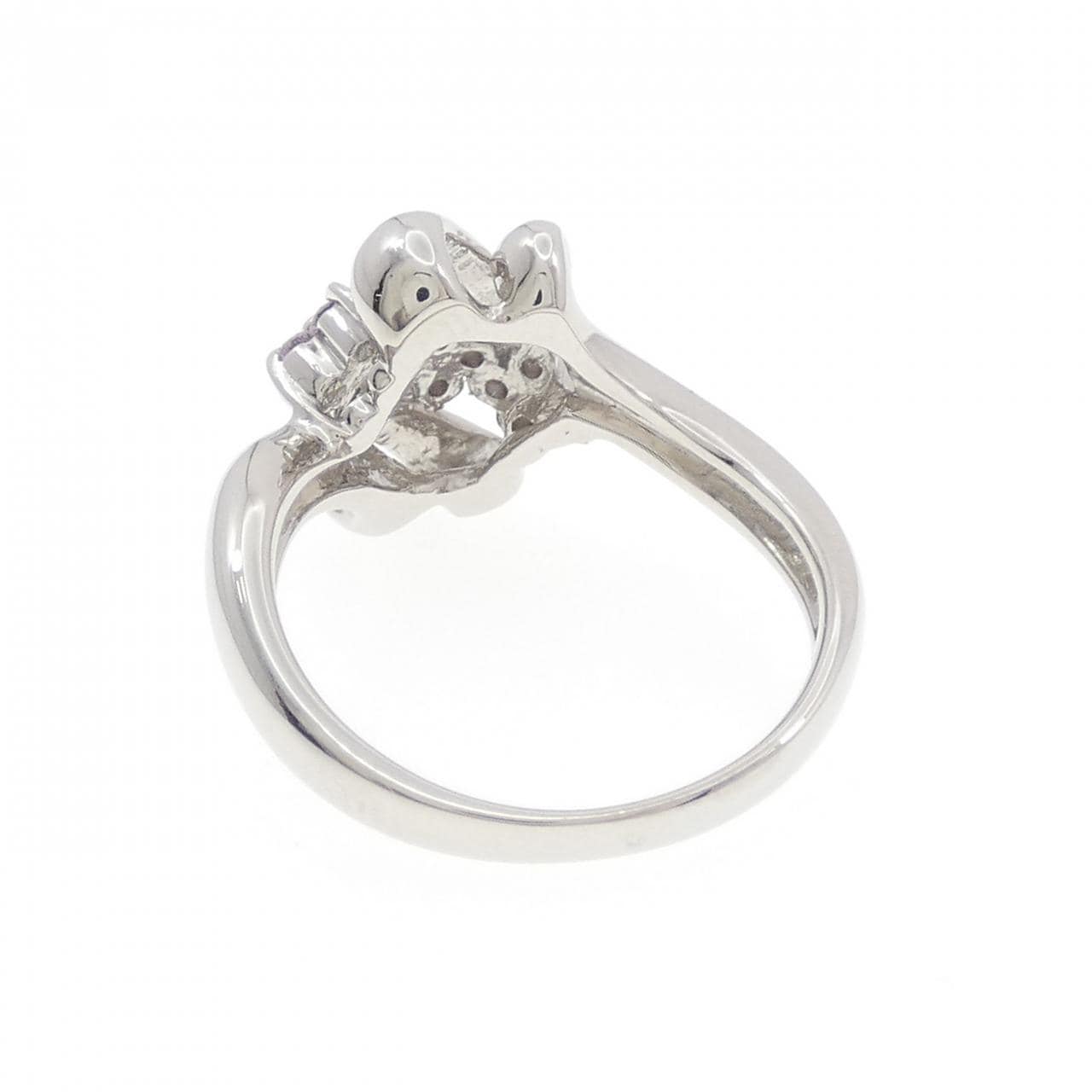 PT900 フラワー ピンクダイヤモンド リング 0.23CT