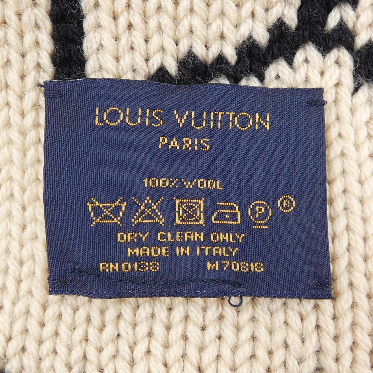 ルイヴィトン LOUIS VUITTON エシャルプモーニングラム M70818 MUFFLER