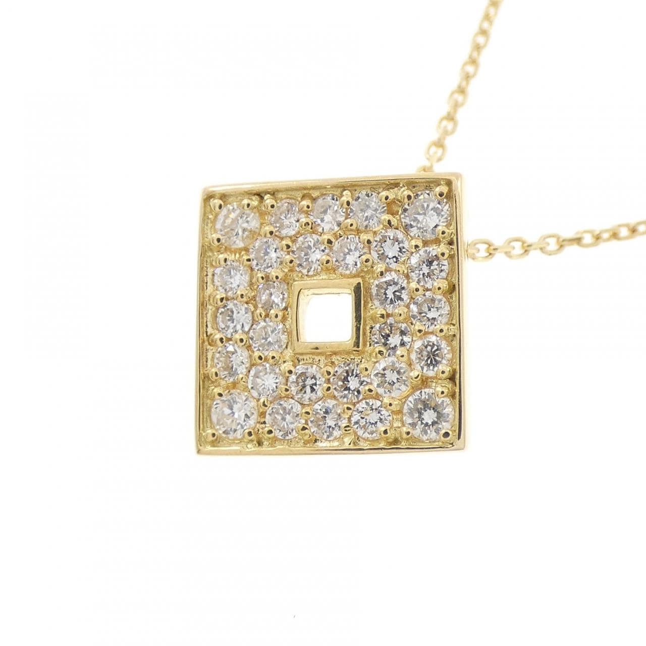 K18YG ダイヤモンド ネックレス 0.35CT
