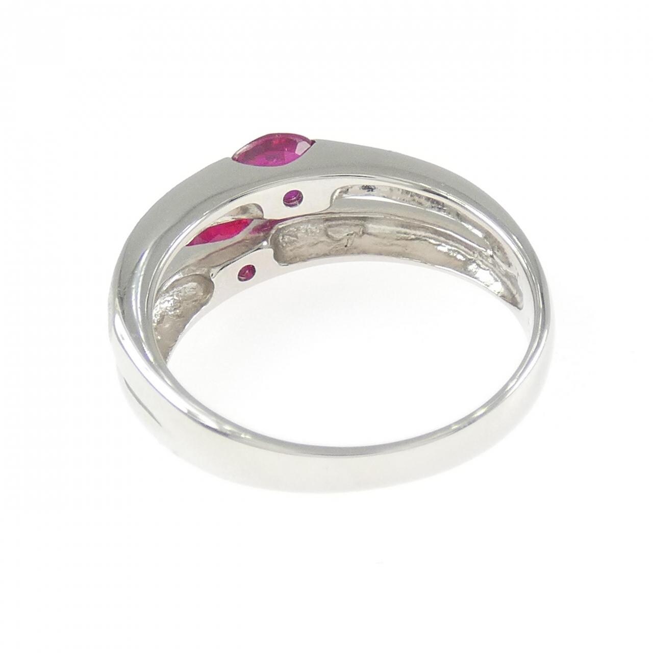 PT900 ルビー リング 0.82CT
