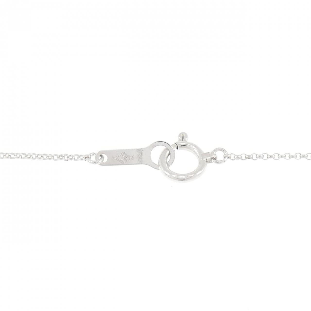 K18WG ハート ダイヤモンド ネックレス 0.2CT