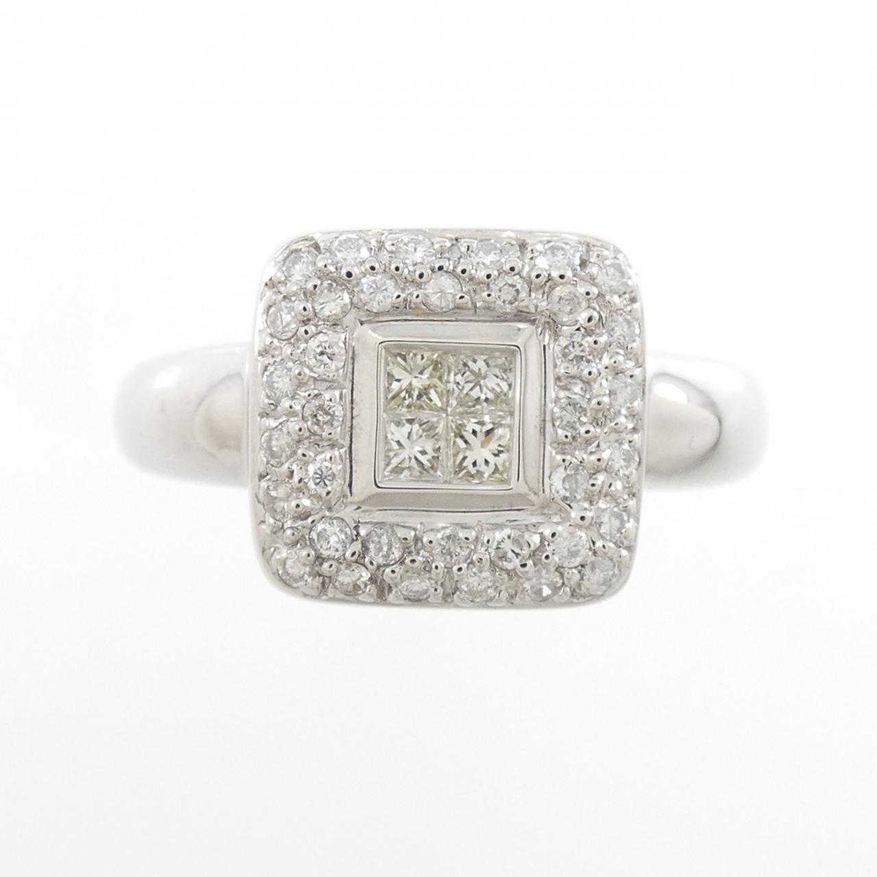 K18WG ダイヤモンド リング 0.39CT
