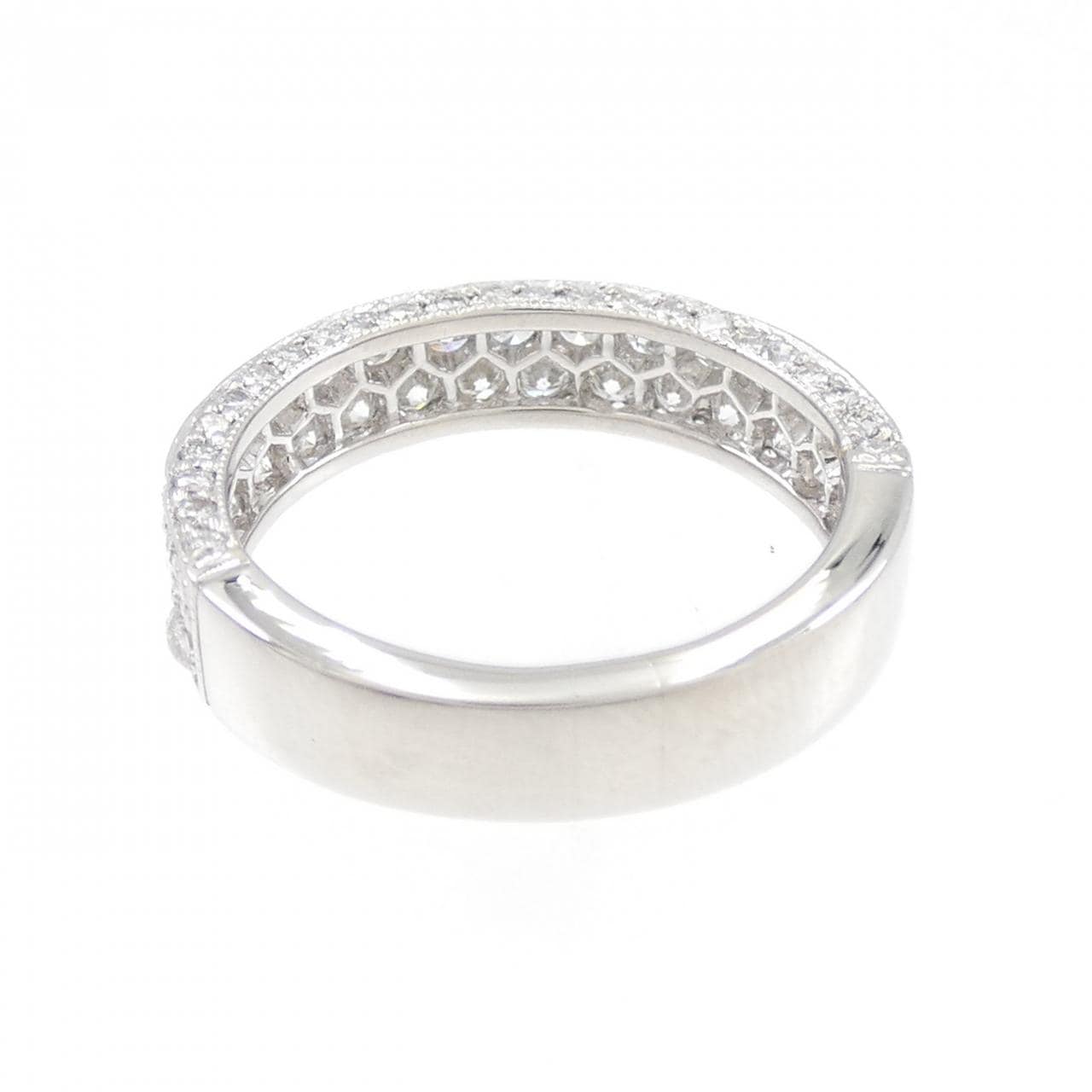 PT950 ハーフエタニティ ダイヤモンド リング 0.92CT