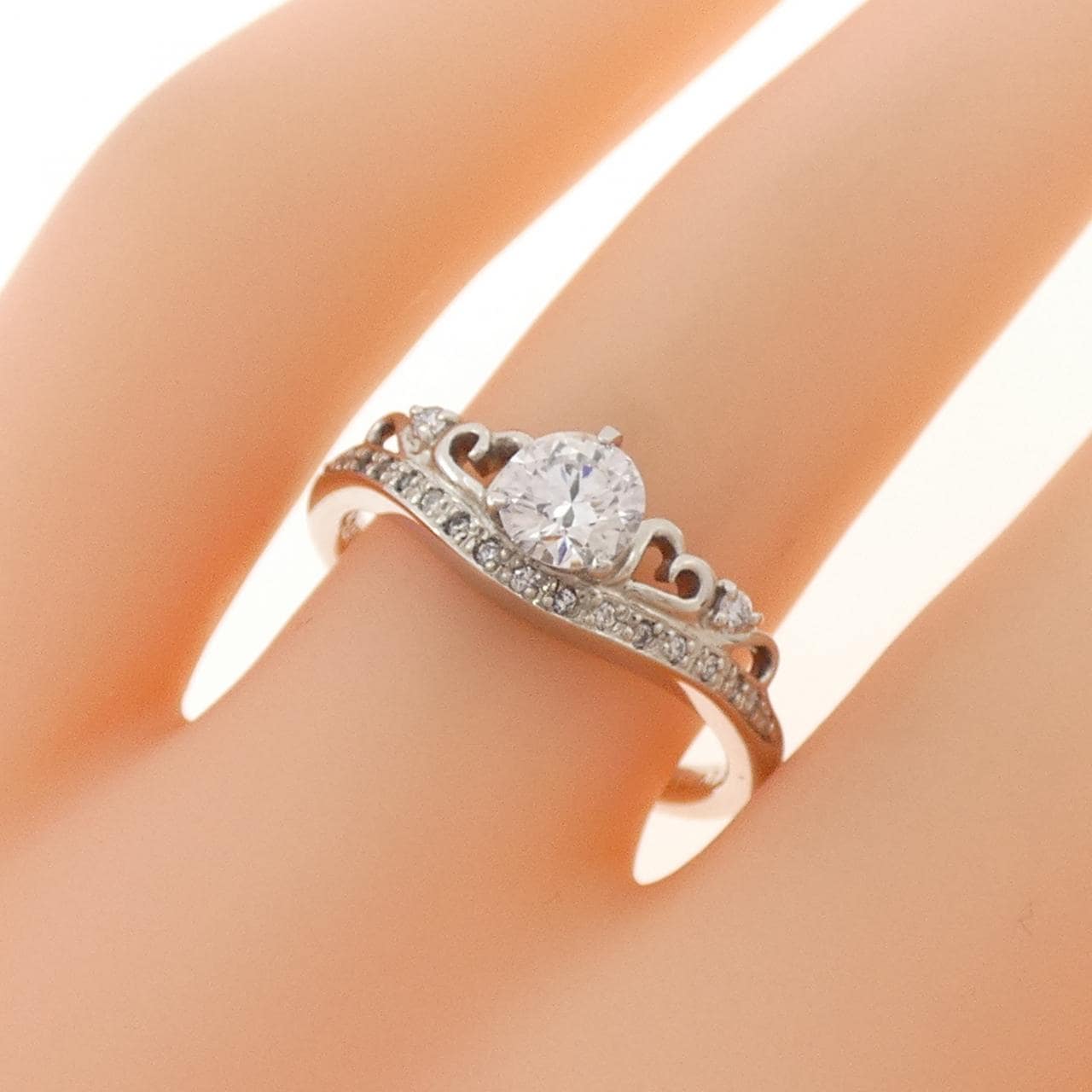 PT900 ダイヤモンド リング 0.402CT D VVS2 3EXT H＆C