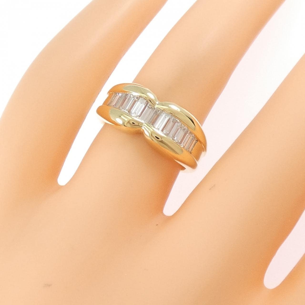 K18YG ダイヤモンド リング 1.00CT