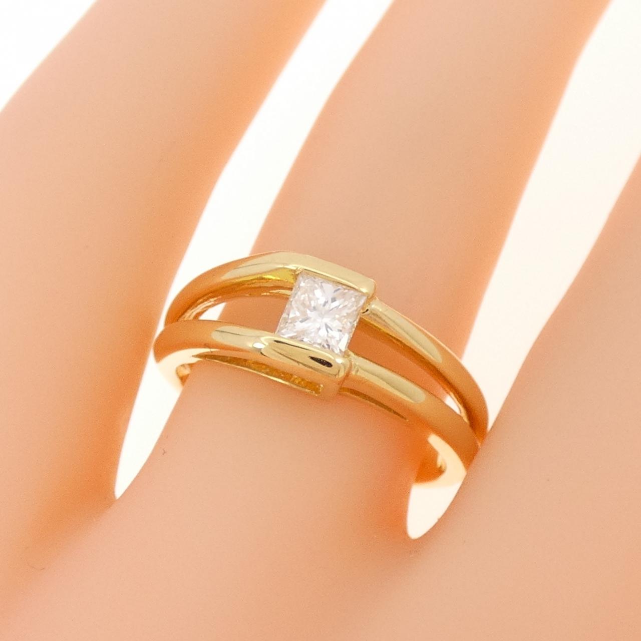 K18YG ダイヤモンド リング 0.35CT