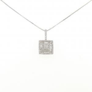 K18WG ダイヤモンド ネックレス 0.65CT