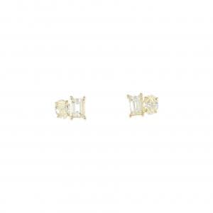 【新品】K18YG ダイヤモンド ピアス 0.60CT