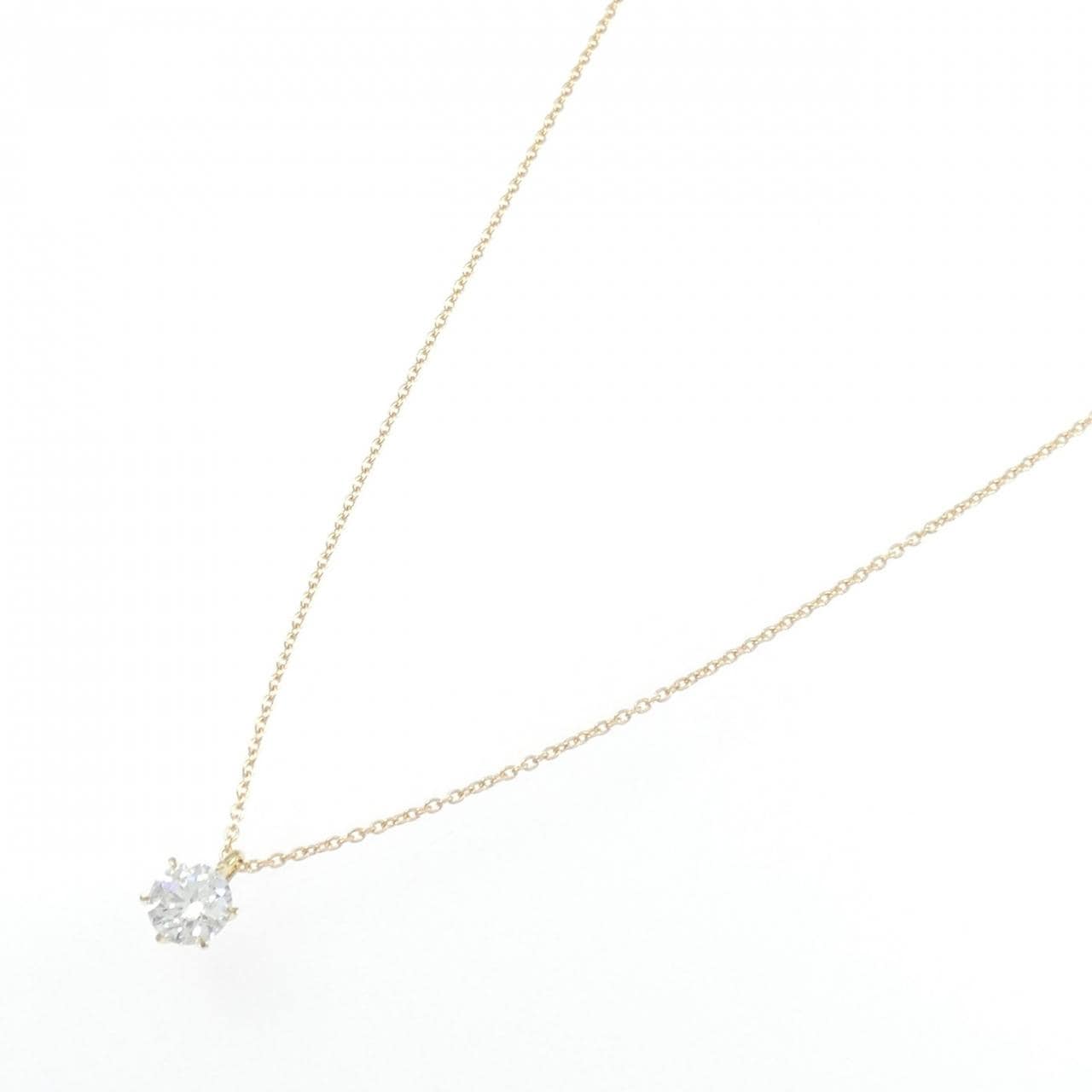 【リメイク】K18YG ダイヤモンド ネックレス 0.437CT D VVS2 3EXT H&C