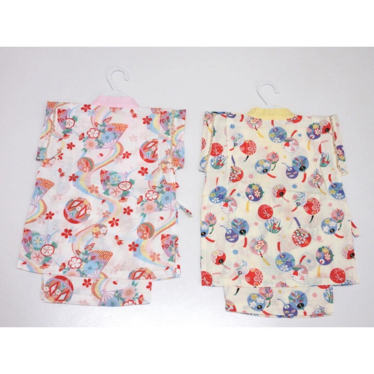 【未使用品】子供　ガーゼ甚平　２枚セット　９０ｃｍ