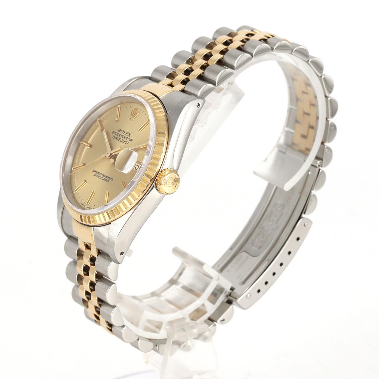 ロレックス デイトジャスト 16233 SSxYG 自動巻 L番