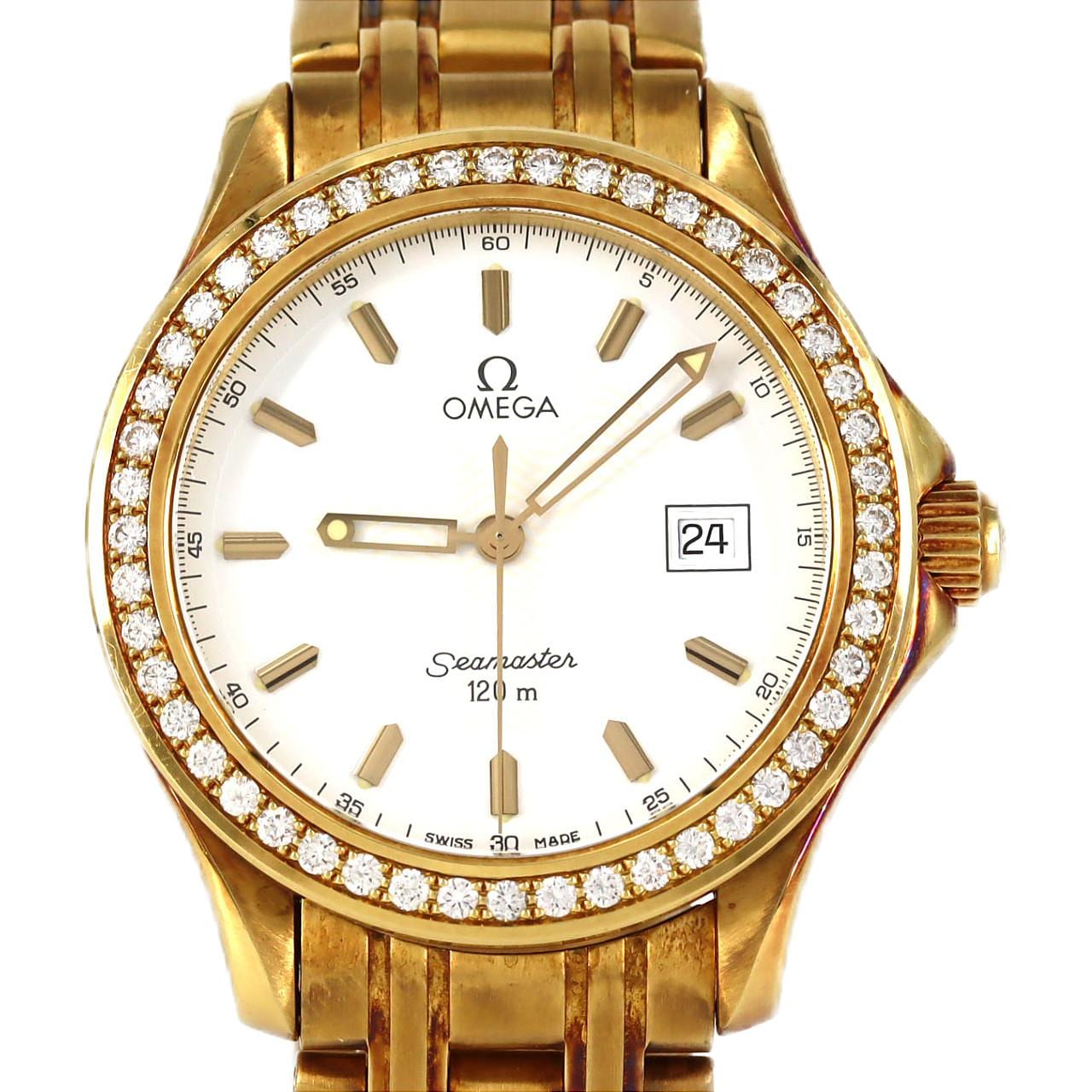 【ノーメンテナンス還元価格】オメガ シーマスター120 YG/D 2115.21 YG クォーツ