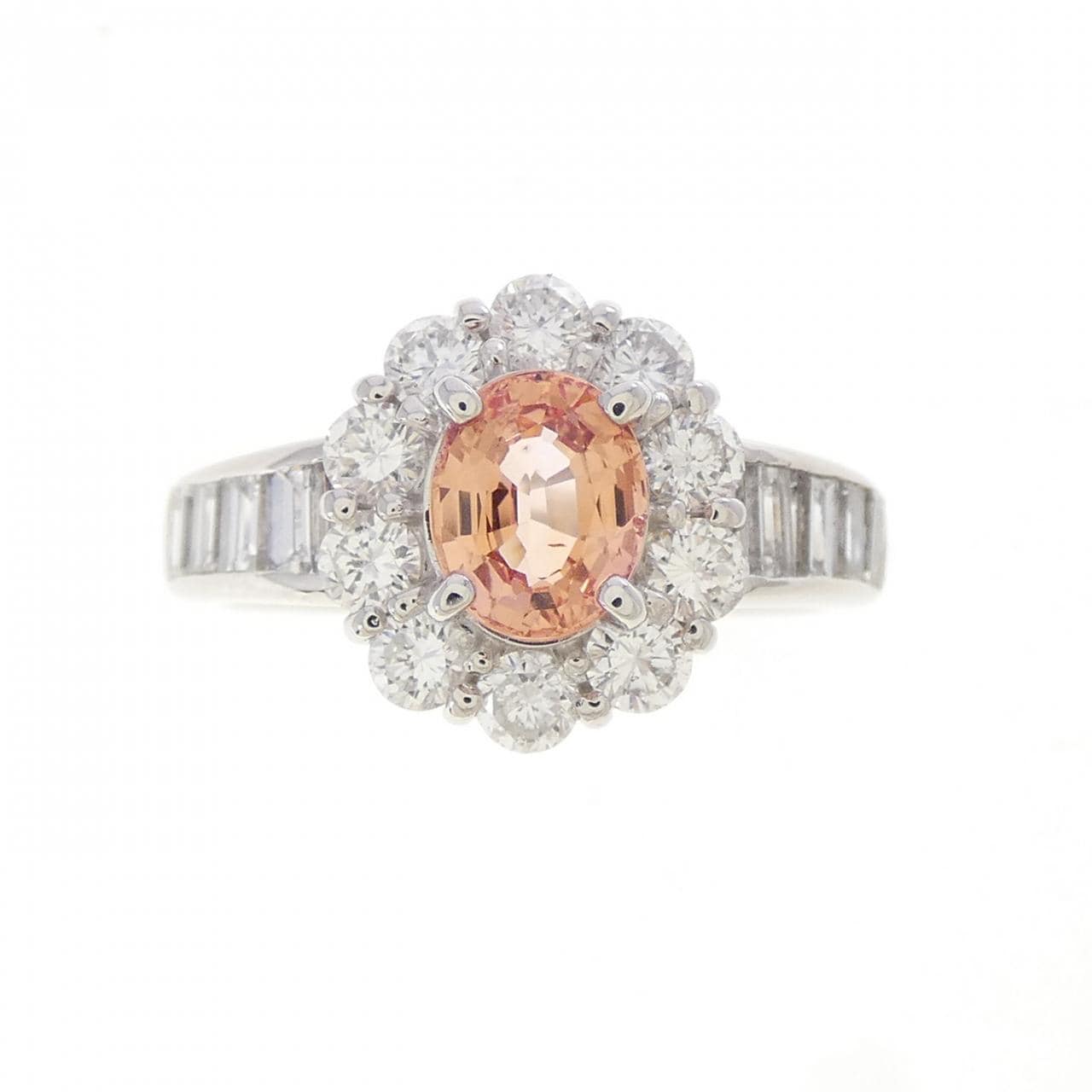 PT900 パパラチアサファイヤ リング 1.07CT