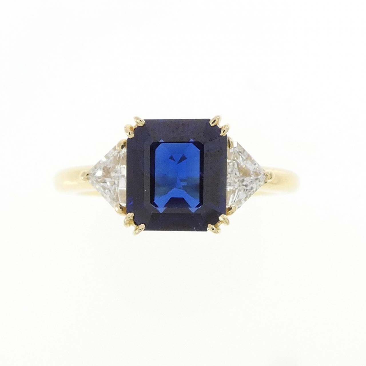 K18YG サファイヤ リング 1.91CT