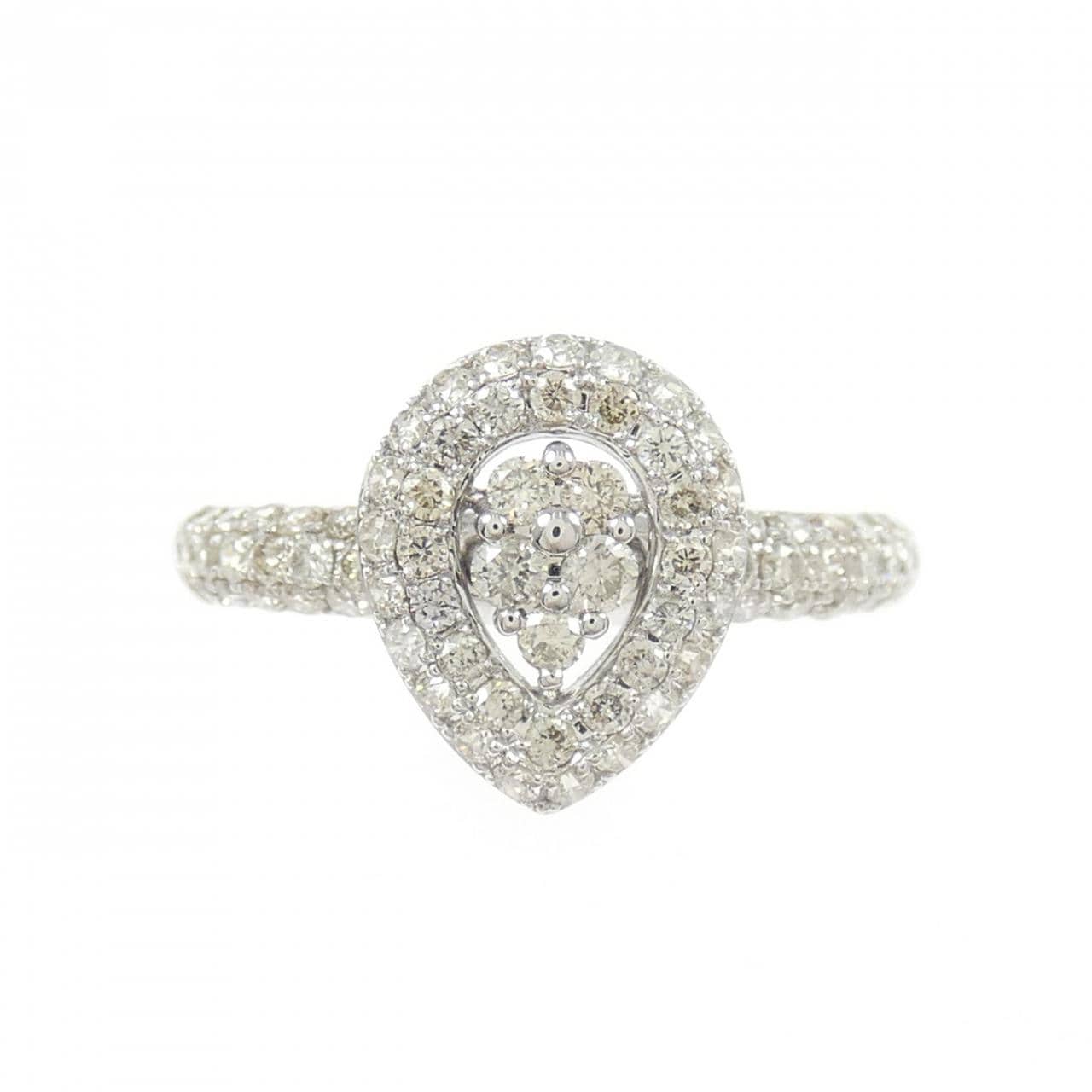 K18WG ダイヤモンド リング 0.68CT